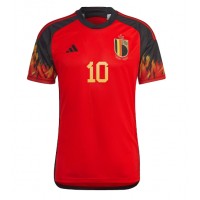 Camiseta Bélgica Eden Hazard #10 Primera Equipación Replica Mundial 2022 mangas cortas